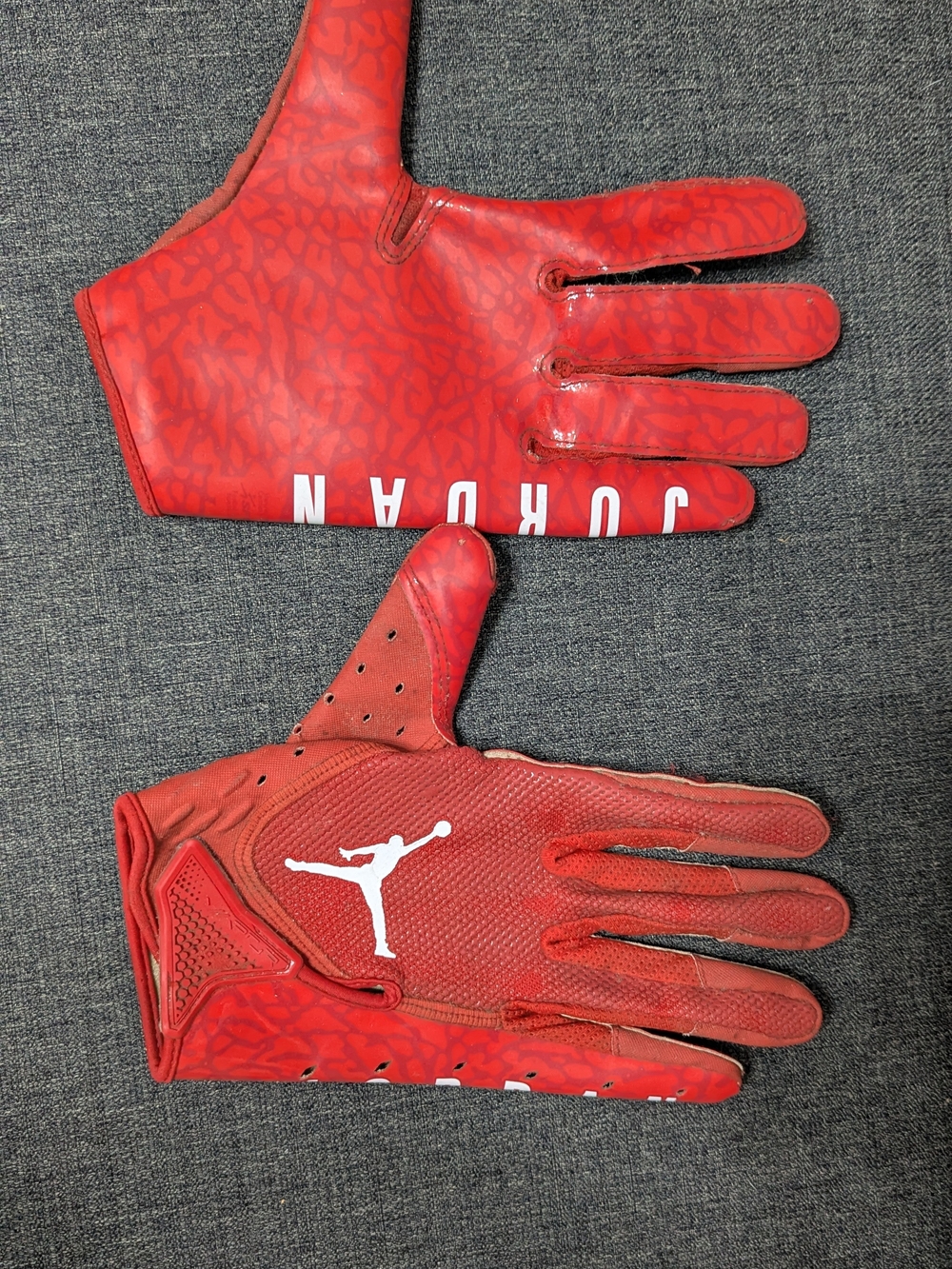 Nike Jordan Jet Football Gloves Red Size L